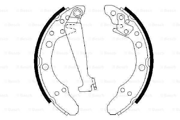 BOSCH Комплект тормозных колодок 0 986 487 270