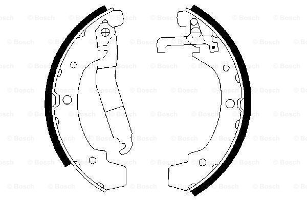 BOSCH Комплект тормозных колодок 0 986 487 318