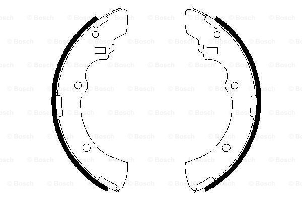 BOSCH Комплект тормозных колодок 0 986 487 479