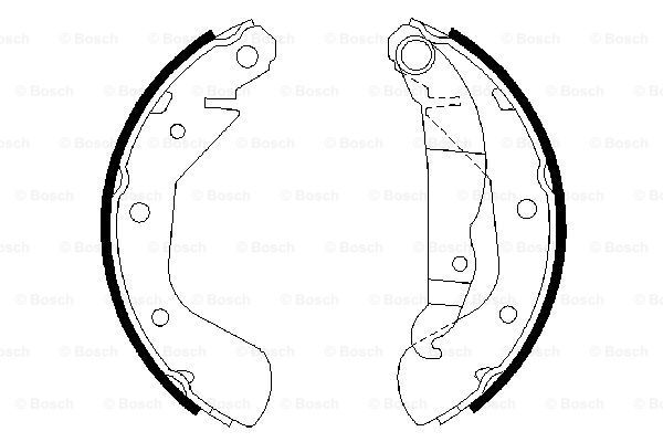 BOSCH Комплект тормозных колодок 0 986 487 613