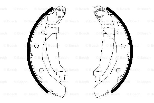 BOSCH Комплект тормозных колодок 0 986 487 628