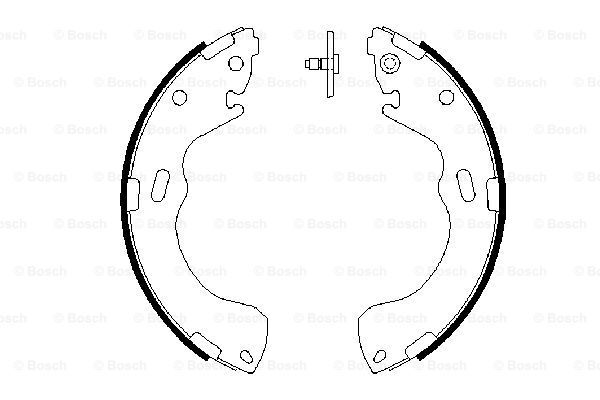 BOSCH Комплект тормозных колодок 0 986 487 631