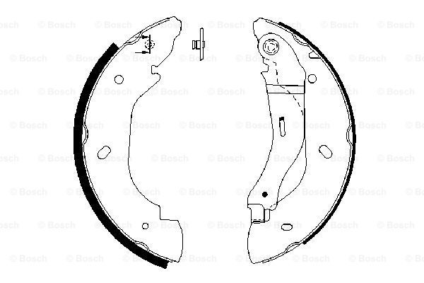 BOSCH Комплект тормозных колодок 0 986 487 660