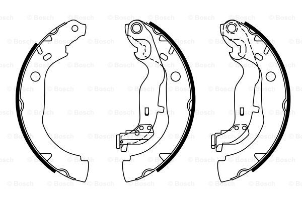 BOSCH Комплект тормозных колодок 0 986 487 774