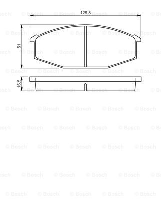 BOSCH Комплект тормозных колодок, дисковый тормоз 0 986 494 532