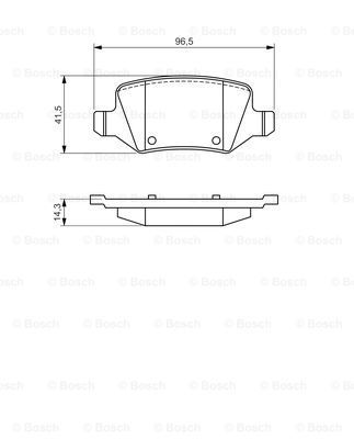 BOSCH Комплект тормозных колодок, дисковый тормоз 0 986 494 569