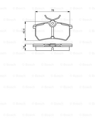 BOSCH stabdžių trinkelių rinkinys, diskinis stabdys 0 986 495 227