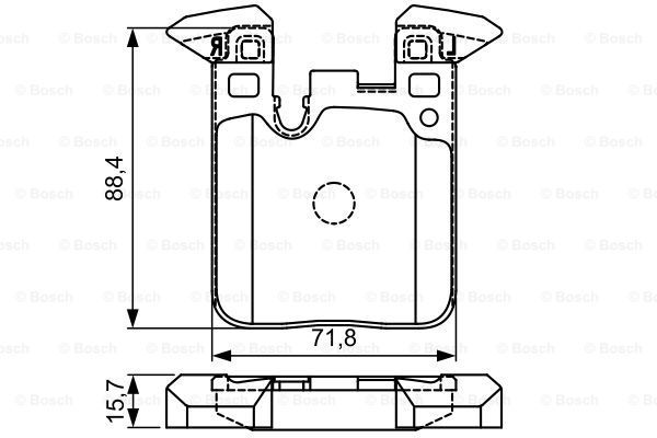 BOSCH Комплект тормозных колодок, дисковый тормоз 0 986 495 335