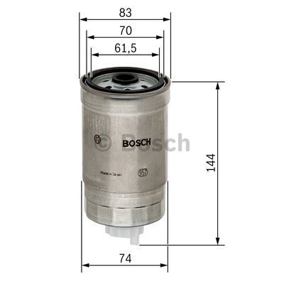 BOSCH Топливный фильтр 1 457 434 322