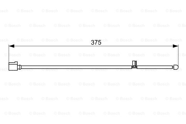 BOSCH Сигнализатор, износ тормозных колодок 1 987 473 067