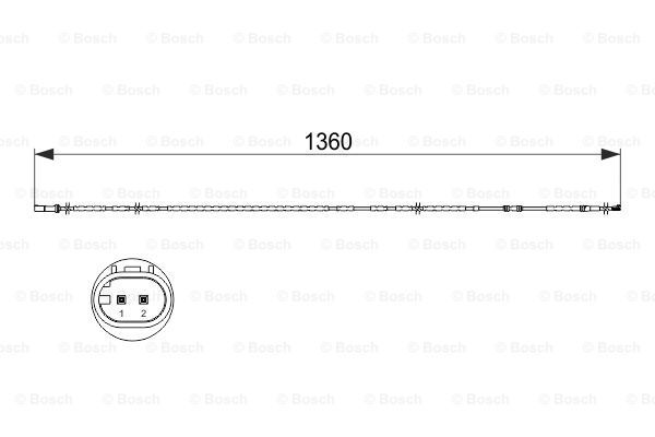 BOSCH Сигнализатор, износ тормозных колодок 1 987 473 518