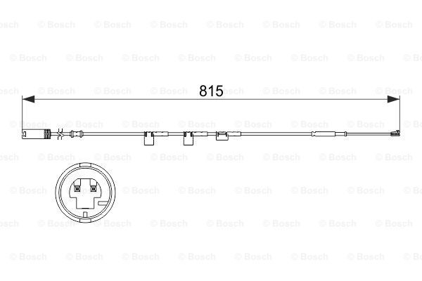 BOSCH įspėjimo kontaktas, stabdžių trinkelių susidėvėjim 1 987 473 524