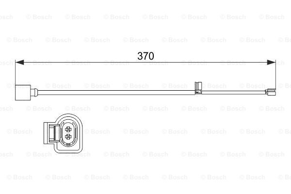 BOSCH Сигнализатор, износ тормозных колодок 1 987 473 534