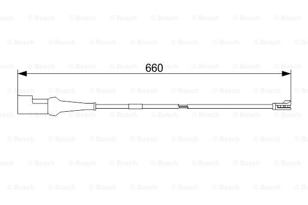 BOSCH įspėjimo kontaktas, stabdžių trinkelių susidėvėjim 1 987 473 575