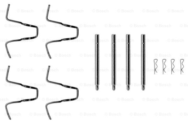 BOSCH priedų komplektas, diskinių stabdžių trinkelės 1 987 474 056