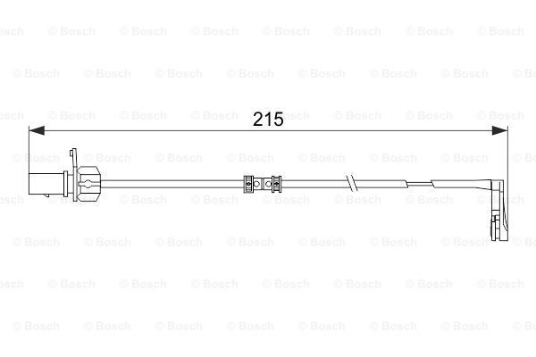 BOSCH įspėjimo kontaktas, stabdžių trinkelių susidėvėjim 1 987 474 489