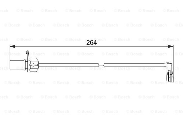 BOSCH Сигнализатор, износ тормозных колодок 1 987 474 517