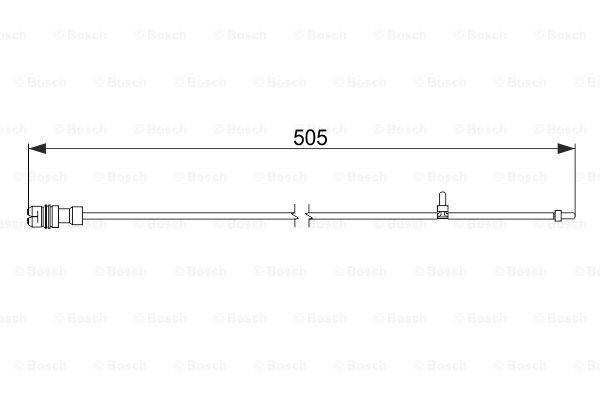 BOSCH Сигнализатор, износ тормозных колодок 1 987 474 593