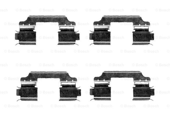 BOSCH priedų komplektas, diskinių stabdžių trinkelės 1 987 474 667