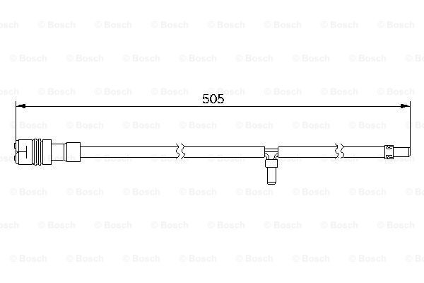 BOSCH Сигнализатор, износ тормозных колодок 1 987 474 994