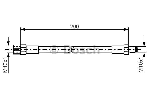 BOSCH Тормозной шланг 1 987 476 002