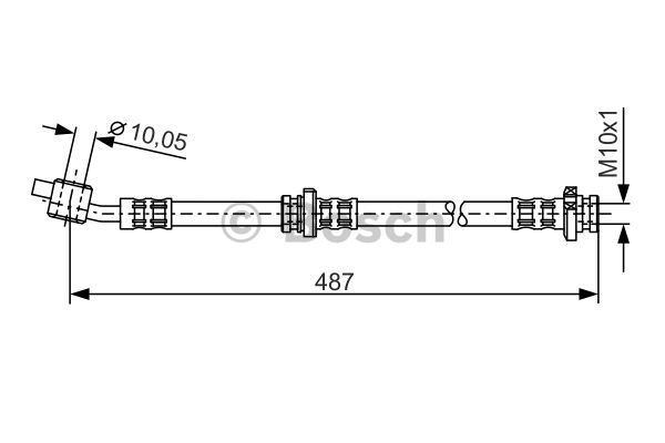 BOSCH Тормозной шланг 1 987 476 135