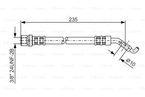 BOSCH Тормозной шланг 1 987 476 207