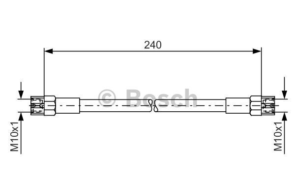 BOSCH Тормозной шланг 1 987 476 224