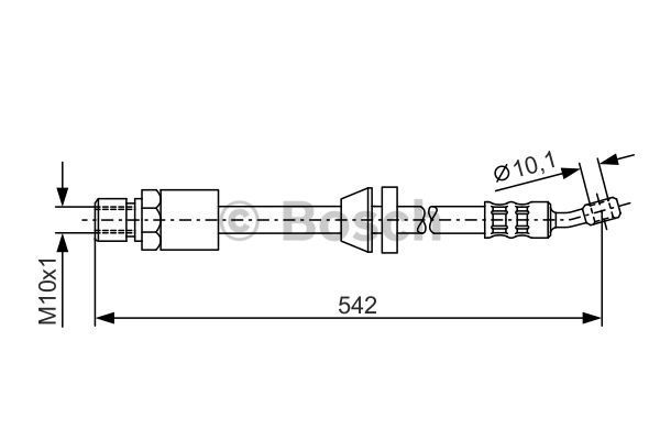 BOSCH Тормозной шланг 1 987 476 243