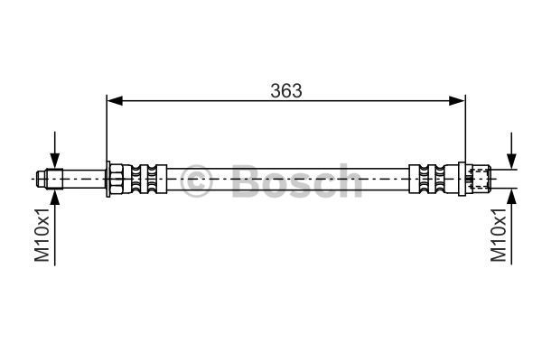 BOSCH Тормозной шланг 1 987 476 295