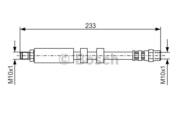 BOSCH Тормозной шланг 1 987 476 418