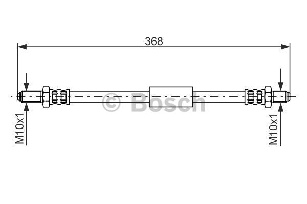 BOSCH Тормозной шланг 1 987 476 419