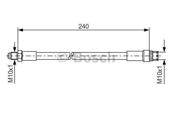 BOSCH Тормозной шланг 1 987 476 421