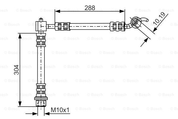 BOSCH Тормозной шланг 1 987 476 452