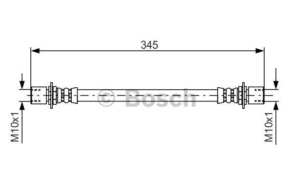 BOSCH Тормозной шланг 1 987 476 497