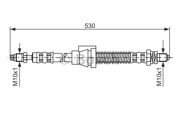 BOSCH Тормозной шланг 1 987 476 605