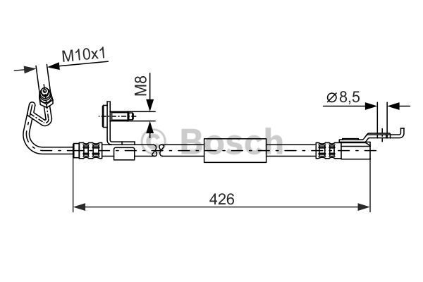 BOSCH Тормозной шланг 1 987 476 624