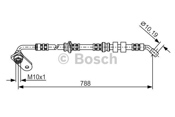 BOSCH Тормозной шланг 1 987 476 935