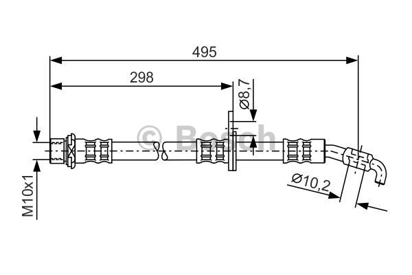 BOSCH Тормозной шланг 1 987 476 962