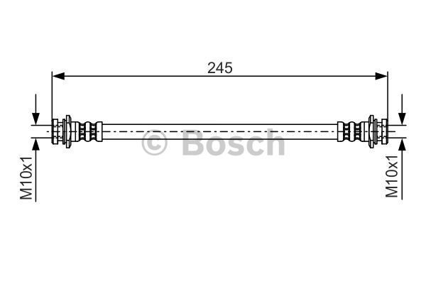 BOSCH Тормозной шланг 1 987 476 969