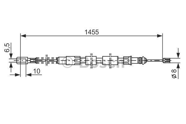 BOSCH trosas, stovėjimo stabdys 1 987 477 040