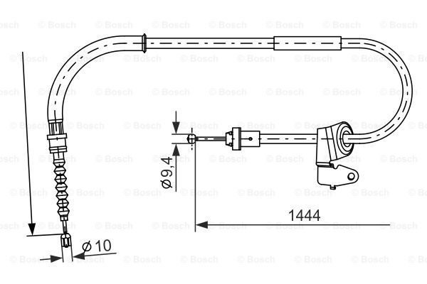 BOSCH Тросик, cтояночный тормоз 1 987 477 711