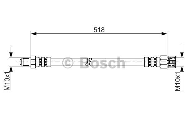 BOSCH Тормозной шланг 1 987 481 007