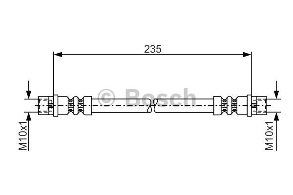 BOSCH Тормозной шланг 1 987 481 008