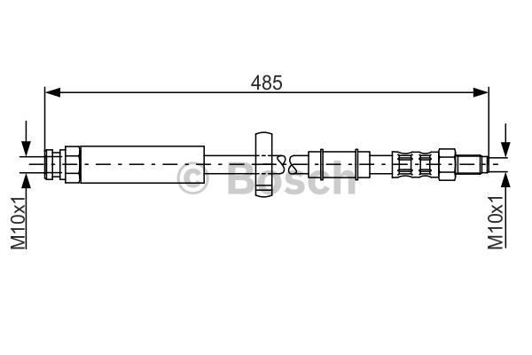 BOSCH Тормозной шланг 1 987 481 063