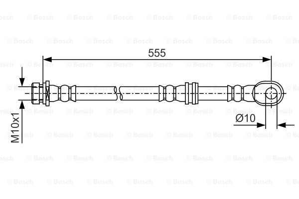 BOSCH Тормозной шланг 1 987 481 087