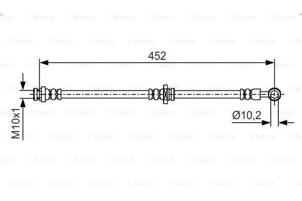 BOSCH Тормозной шланг 1 987 481 103