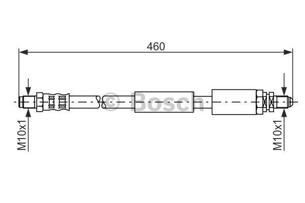 BOSCH Тормозной шланг 1 987 481 114