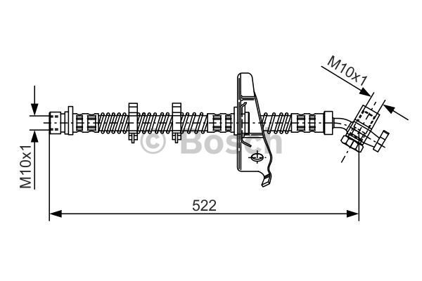 BOSCH Тормозной шланг 1 987 481 125