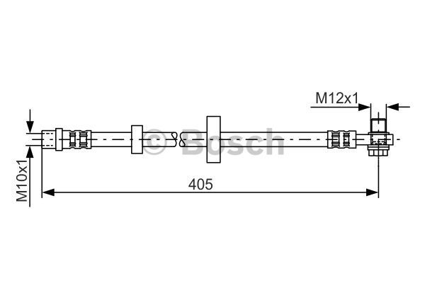 BOSCH Тормозной шланг 1 987 481 143